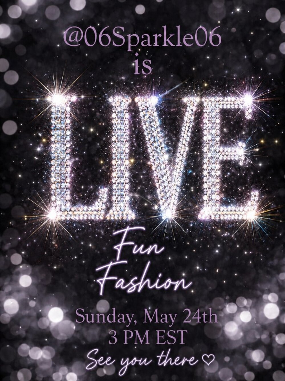 LIVE ❤️ Me to be notified when I'm live   *Sunday, May 24th 3PM EST ✨❤️